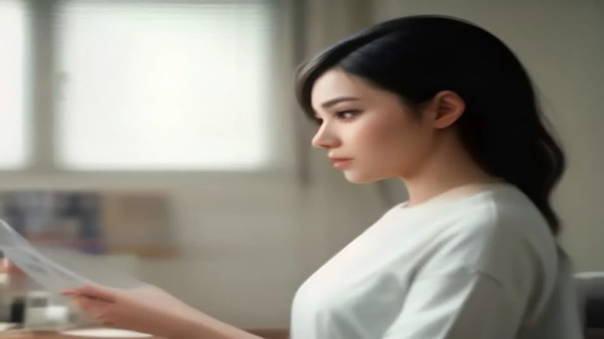 A buyer comparing three skincare samples against a written approval checklist
